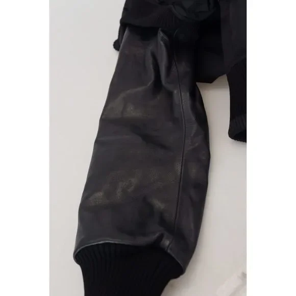 Dolce & Gabbana Black Nylon Crystals Coat Buttons Jacket - Picture 10 of 10